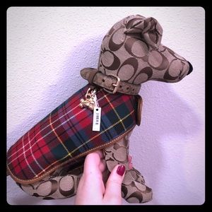 Coach Dog Collar and Leash set small